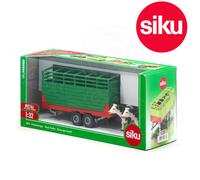 Siku 2875 Remorque À Bétail À Double Essieu Complète Avec 2 Vaches Échelle 1:32