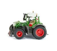 Siku 3224 - Tracteur de Noël Fendt 728 Vario - 1:32 - avec conducteur du Père Noël - Métal/Plastique - Vert - Cabine Amovible - Direction de fusée d'essieu - Attelage Avant et arrière Mobile