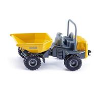 Siku Modèle réduit Wacker Neuson DW60 – 1:50 Métal/Plastique Jaune/Gris Benne basculante et rotative