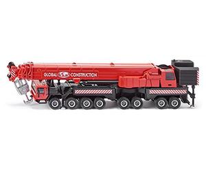 SIKU 4311, Grande Grue Mega Lifter, 1:55, Métal,Plastique, Rouge, Bras de Grue Extensible, Treuil à câble