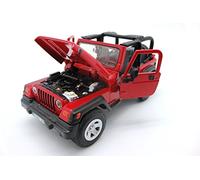 siku 4870, Jeep Wrangler tout terrain, 1:32, Métal/Plastique, Rouge, Direction à Fusée