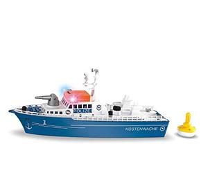 siku 5401, Bateau de police, Plastique, Bleu/Blanc, Canon à Eau, Lumière, Son, Bouée