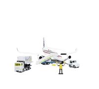 SIKU 5412F Avion de Ligne Francais en Plastique avec Accessoires, Blanc, modèle Jouet avec véhicule-Guide, LED