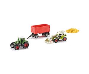 siku 6304 - Coffret cadeau agriculture, Métal/Plastique, Multicolore, Combinaison de jouets, Eléments mobiles