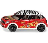 siku 6504, Set de bricolage Style my siku, MINI Countryman Race, Édition Limitée, Métal/Plastique, Rouge, Voiture Jouet Incluant Feuille d'Autocollants pour un Design Personnalisé