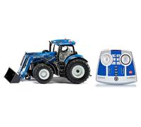 siku 6798, Tracteur New Holland T7,315 Avec Chargeur Frontal, Bleu, Métal/Plastique, 1:32, Télécommandé, Commande Par Bluetooth Incluse, Commande Par Application Possible