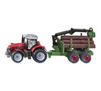 SIKU BLISTER Massey Ferguson avec remorque forestière, Modèle réduit de voiture