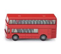 SIKU Bus à impériale modèle 1321 - métal et plastique, rouge, jouet enfant 3+