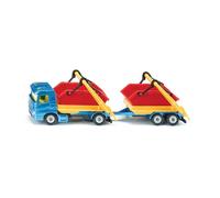 siku 1695, Camion avec Benne et Remorque, Camion Jouet, métal/plastique, multicolore, Conteneur inclus, Système basculant mobile