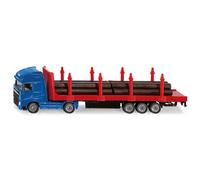 Siku Camion de transport en bois voiture-jouet bleu/rouge ; 1659