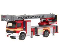 siku 1841 - Camion de pompiers avec échelle tournante, 1:87, Métal/Plastique, Rouge, Echelle mobile
