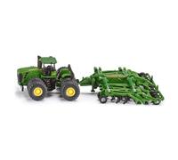 Siku Tracteur John Deere 9630 – Cultivateur Amazone Centaur relevable, 1:87, métal/plastique, vert