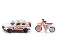 SIKU Land Rover Defender avec Moto KTM