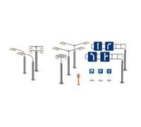 Siku Accessoires miniatures 5594 – Panneaux et réverbères – Plastique multicolore