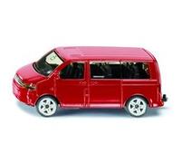 Siku Minibus VW Multivan 1070 – Métal/Plastique, Rouge, hayon ouvrable, crochet de remorquage