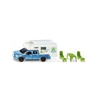 SIKU SUPER Ford F150 Pick-Up Camper, modèle réduit (bleu/blancà )