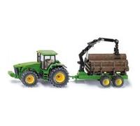 Siku - Tracteur avec Remorque Forestière G