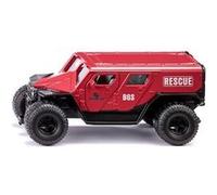 SIKU 2307, Véhicule de Secours GHE-O Rescue, 1:50, Métal,Plastique, Rouge, avec Plusieurs Fonctions, Compatible avec Les Autres modèles de la même échelle