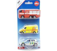 SIKU Version tchèque - Set Mix Police, Pompiers, Ambulance