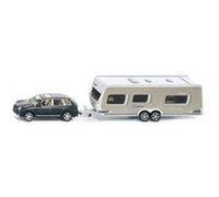 Siku Voiture avec caravane 1:55 Beige G