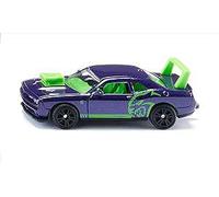 SIKU-Voiture miniature violet/vert sous blister Siku Dodge Challenger Custom