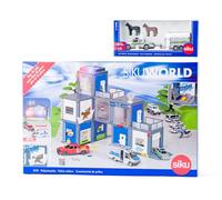 SIKU World - poste de police et voiture de transport de chevaux