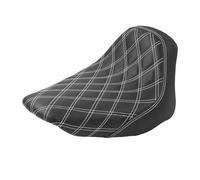 SIKUAI 1 coussin de siège avant conducteur en cuir et mousse, noir (ligne blanche) pour Deluxe EFI FLSTNI 2006-2017, pour Heritage Classic FLSTC 2006