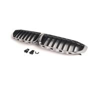 SIKUAI 1 pièce ABS Grilles automobiles Grille simple ligne Pare-chocs avant Grille de rein Noir brillant + Chrome Pour Série 3 G21 Touring 2019-2022