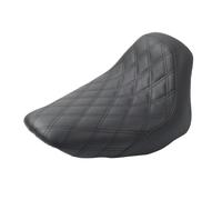 SIKUAI 1 siège conducteur XJ57-DP-1J7C, siège avant en treillis, cuir et mousse, noir (lignes noires) pour Deluxe FLSTN 2006