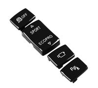 SIKUAI Couvercle de clé de capteur radar noir, bouton sport, mode de conduite ESP, 4 pièces Pour Série 3 F30 F31 F34 2013-2019 ABS