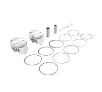 SIKUAI Kit de segments de piston 62 mm avec axes, clips et anneaux Pour Ninja250 86-07, Pour GPX250R 88-07