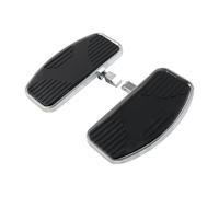 SIKUAI Repose-pieds avant et arrière Pédales passager Marchepied Repose-pieds Plancher Aluminium Noir pour Mot