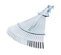 Sikurotech Balai de Jardin en Acier Galvanisé avec Feuilles de terre en Pierres, Outil Manuel de Jardinage