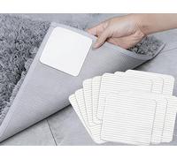 Sikweny 10 Paires Sous Tapis Antidérapant Découpe 10X10 cm Libre Anti Derapant Tapis Conception de Support Adhésif rug Grippers Conception Invisible pour Fixation de Nappe Antidérapante Positionnement