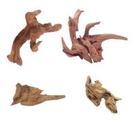 Sikweny 4 Pièces Racine Aquarium Bois Naturel Bois Flotté 8-15 CM Decoration Aquarium Décoration D'intérieur Wooden Decor Flotté Reptiles Petit Ornement pour Aquascaping D'aquarium Reptiles