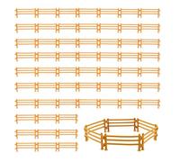 Sikweny 70 Pièces Jouets de Clôture Assemblage Libre Grange Animaux Jouets Éducatifs sans Bavures Accessoires pour Panneaux Clôture pour Activités en Classe Maternelle Interaction Parents-Enfants