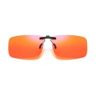 Sikweny Clip Solaire pour Lunettes de Vue Anti-lumière Bleue Clip Lunettes de Soleil Housse Rabattable à 360° Lunette Soleil Homme Revêtement Double Face avec Clip en Silicone pour Homme Femme