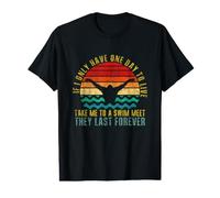 s'il ne me Reste qu'un Jour à Vivre, emmène-Moi à Une compétition de Natation T-Shirt Graphique avec Valeur