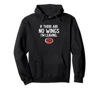 s'il n'y a Pas d'ailes, Je quitte Funny Buffalo Wing Lovers Sweat à Capuche