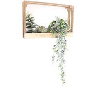 Sil Plante Artificielle avec Cadre en MDF 41.5 x 7.5 x 26 cm