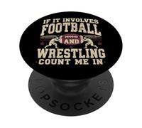 s'il s'agit de Football et de Lutte, comptez sur Moi Sport Westler PopSockets PopGrip Adhésif