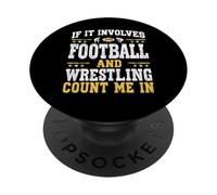 s'il s'agit de Football et de Lutte, comptez sur Moi Sport Westler PopSockets PopGrip Adhésif