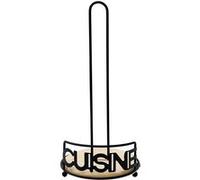 Sil - Support essuie-tout en métal Cuisine 15 x 31 cm Noir G