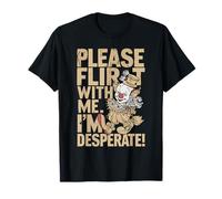 S'il te plaît, flirte avec moi, je suis désespérée, blague drôle pour une seule personne T-Shirt