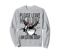 s'il Te plaît, Laisse-Moi Tranquille, Je Mange de la Soupe Dark Humor Mothman Sweatshirt
