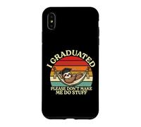 s'il Te plaît, ne me Fais Pas Faire des Trucs Funny Lazy Sloth Graduation Coque pour iPhone XS Max