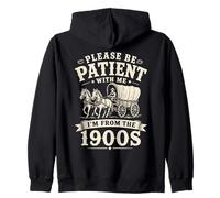s'il Te plaît, sois Patient avec Moi, Je Viens des années 1900 | Funny Dad Sweat à Capuche