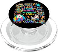 s'il Te plaît, sois Patient avec Moi, Je Viens du Funny Vintage des années 1900 PopSockets PopGrip pour MagSafe