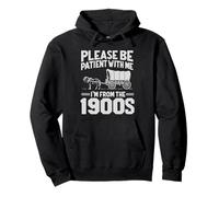 S'il te plaît, sois patient, je viens des années 1900 : Funny Over the Hill Sweat à Capuche
