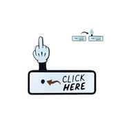 s'il Vous plaît Le Bouton de Surprise Cliquez Ici - Cadeau de bâillon hilarant, drôle de Farce du Majeur Pop-up Dérif Cadeau, Roman optimiste et positives décor d'émotions (1pc)